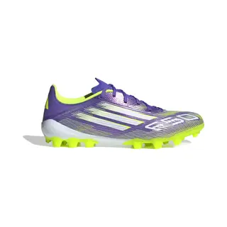 Adidas Unisex F50 League Artificial Ground Football Boots, Purple Rush/Cloud White/Lucid Lemon, 7 Uk