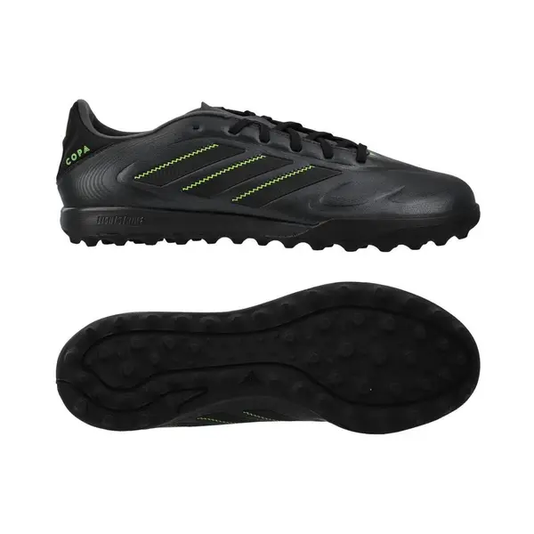 Adidas Unisex Copa Pure Iii League Turf Football Boots, Core Black/Dgh Solid Grey/Lucid Lemon, 47 1/3 Eu thumbnail