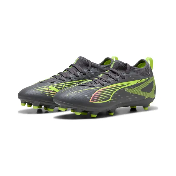 Puma Unisex Kinder Ultra 5 Match Fg/Ag Jr Fussballschuh, Matte Aged Silver Yellow Alert Puma Aged Silver, 32 Eu thumbnail