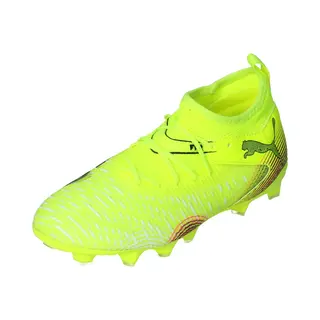 Puma Unisex Kinder Future 8 Match Fg/Ag Jr Fussballschuh, Yellow Alert Puma Black Sun Struck, 34 Eu