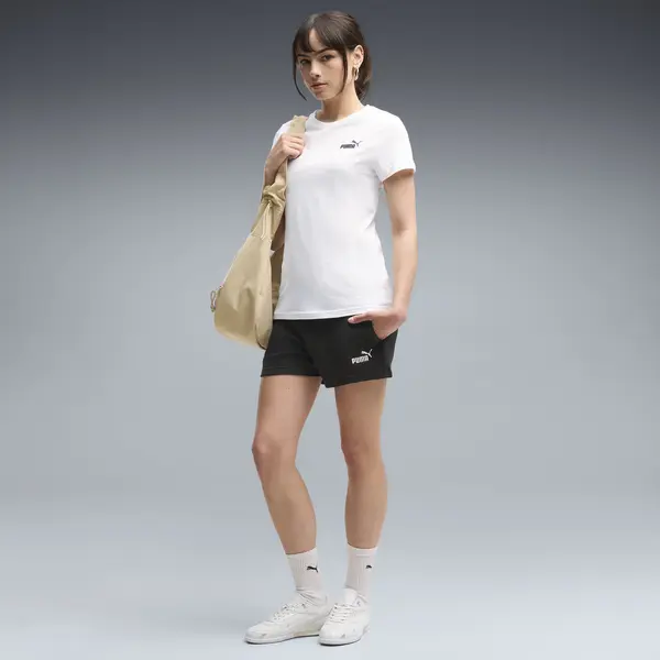 Puma Ess Small No. 1 Logo 4''Shorts Damen, Kleidung, Schwarz, M thumbnail