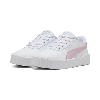 Puma Mädchen Carina 3.0 Blurry Dreams Ps Sneaker, Puma White Rose Mauve Cool Weather, 33 Eu