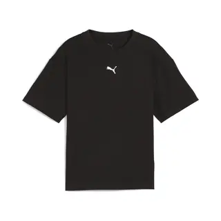 Puma Mädchen Ess Boxy Tee G T-Shirts, Puma Black, 152 Eu
