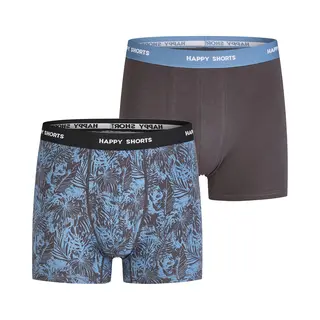 Happy Shorts Boxershorts ' Oktober ' Blauw / Taupe