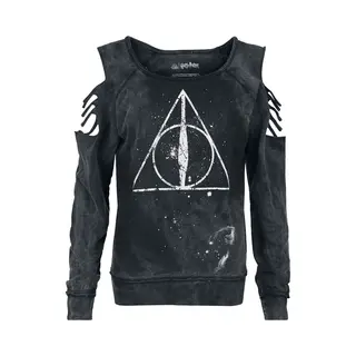 Harry Potter Deathly Hallows Sweatshirt Schwarz In L