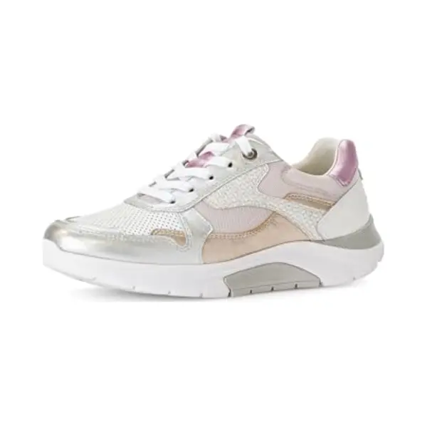 Gabor Baskets Basses Pour Femme, Blanc Argenté 53, 38.5 Eu thumbnail
