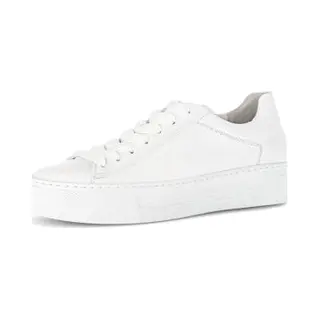 Gabor Damen Low-Top Sneaker, Frauen Sneaker, Moderate Mehrweite (G), Weiss (50), 39 Eu / 6 Uk