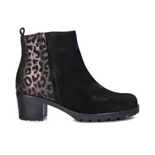 Gabor Comfort Dames Enkellaars - Zwart Multi - Maat 38