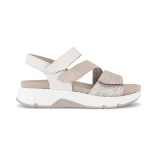 Gabor Damen Plateausandalen, Frauen Sandalen, Schaft-weiten, senkfuss, senk-spreizfuss, Ladies, Women's, Woman, beige/oasi/Offwhite, 39 Eu / 6 Uk