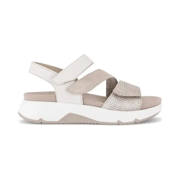 Gabor Damen Plateausandalen, Frauen Sandalen, Schaft-weiten, senkfuss, senk-spreizfuss, Ladies, Women's, Woman, beige/oasi/Offwhite, 39 Eu / 6 Uk thumbnail