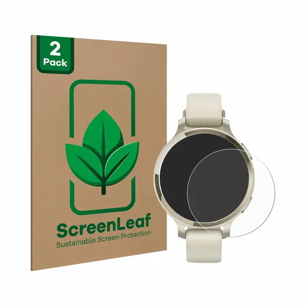 ScreenLeaf Schutzfolie Nachhaltiger Displayschutz Displayschutzfolie Folie Klar Transparent, Smartwatch Schutzfolie, Transparent thumbnail