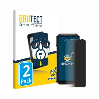 Brotect 2 Stück Anti-Spy Blickschutzfolie Für Ulefone Armor 27T Pro Privacy Screen Protector [Displayschutz-Folie, Sichtschutz, Blaulichtfilter]