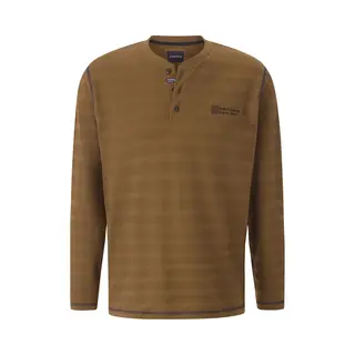 Babista Herren Langarmshirt Luimono Braun, Xl - 56/58