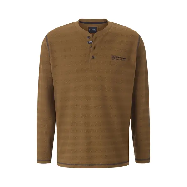 Babista Herren Langarmshirt Luimono Braun, Xl - 56/58 thumbnail