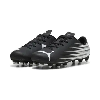 Puma Attacanto Ii Fg/Ag Jr Soccer Shoe, Black White, 1 Uk