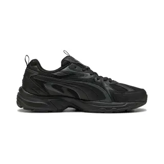 Puma Milenio Tech Unisex-Sneaker, Schwarz-Shadow-Grau, 4 Uk