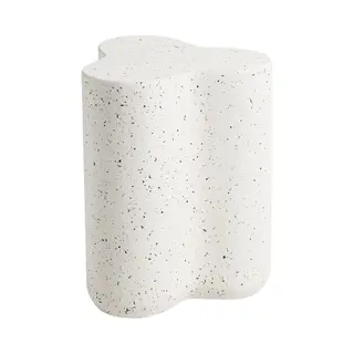 Beliani - Tellaro - Bijzettafel - Wit|Terrazzo Effect - Magnesiumoxide