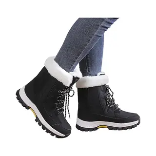 Sport Wintersport Sneeuwschoenen Sneeuwlaarzen Snowboots - Winterlaarzen Voor Dames - Waterdicht Bovenwerk - Antislipzool - Verdikte Voering Van Puur