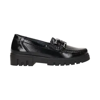 Waldläufer H-Serena Leather Wide Fit Loafers 723508 Slipper (Black, Uk Footwear Size System, Adult, Women, Numeric, Wide, 4.5)