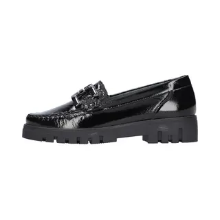 Waldläufer H-Serena Leather Wide Fit Loafers 723508 Slipper (Black, Uk Footwear Size System, Adult, Women, Numeric, Wide, 5.5)