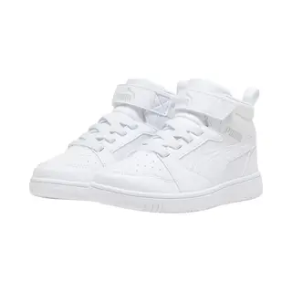 Puma Rebound V6 Mid Ac+ Ps Unisex Kinder Sneaker 393832 05 Weiß, Schuhgröße, 32 Eu