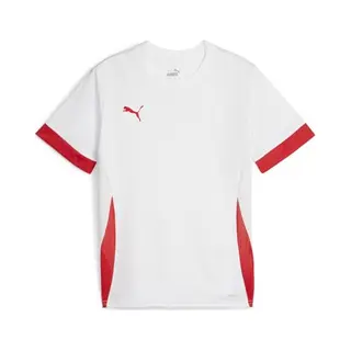 Puma Unisex Teamgoal Matchday Jersey Jr Football Shirt, Puma White-puma Red-puma Red, 140 Eu