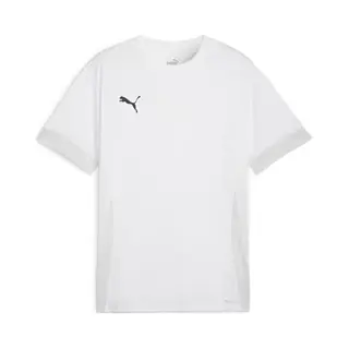Puma TeamGOAL Matchday Jersey Jr Unisex Sportshirt - Puma White-Puma Black-Feather Gray