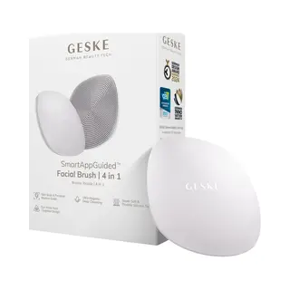 Geske | SmartAppGuided™ Facial Brush 4 In 1 | Gezichtsreinigingsborstel | Zachte Siliconen Borstel | Professionele Gezichtsreiniging |