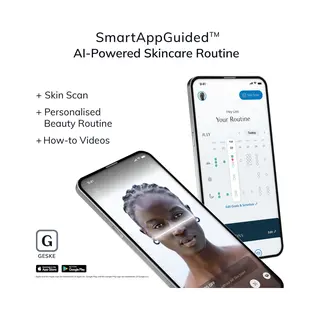 Geske | SmartAppGuided™ Facial Brush 4 In 1 | Gezichtsreinigingsborstel | Zachte Siliconen Borstel | Professionele Gezichtsreiniging |
