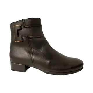 Gabor 712 Enkellaarsjes - Enkelboots Met Rits - Dames - Zwart - Maat 38, 5