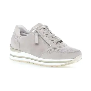 Gabor Damen Low-Top Sneaker, Frauen Halbschuhe, Komfortable Mehrweite (H), Strassenschuhe, Sportschuhe, Freizeitschuhe, Puder (perf.), 40.5 Eu / 7 Uk