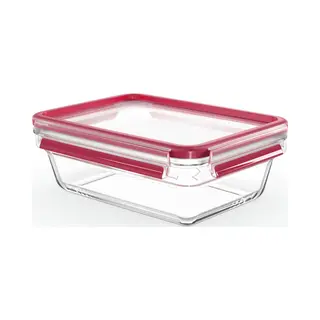 Tefal MasterSeal N10410 Rechteckig Box 1,3 l Rot, Transparent 1 Stück(e)