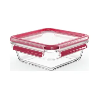Tefal MasterSeal N10414 Quadratisch Box 0,8 l Transparent, Rot 1 Stück(e)
