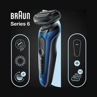 Braun Series 6 61-B1500s Folienschaber Trimmer Blau