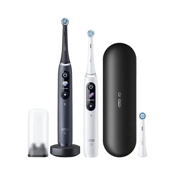 Oral-B Io 8 - Wit En Zwart - Elektrische Tandenborstels - Duopack thumbnail