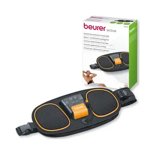 Beurer Em 39 2-in-1 Bauch- Und Rückenmuskeltrainer, Ems-Gürtel, Training Der Bauchmuskeln Und Rückenmuskulatur, Regeneration