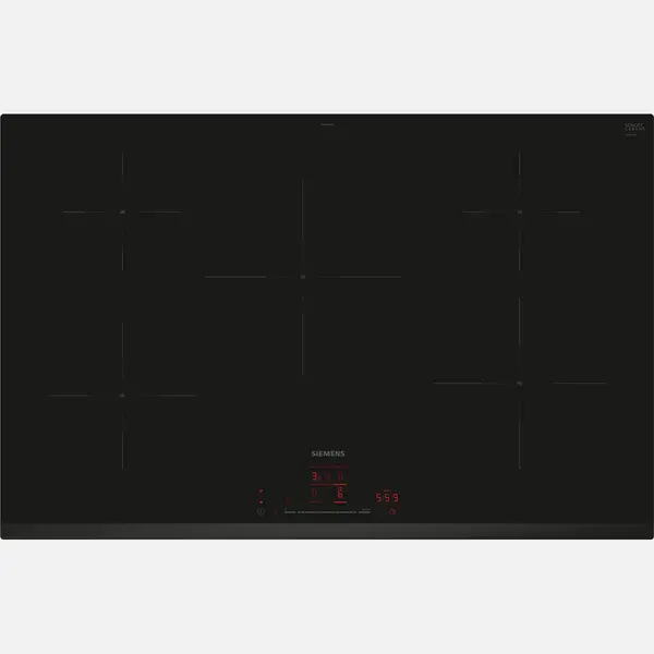 Siemens iQ100 EH831HVB1E kookplaat Zwart Ingebouwd 80 cm Inductiekookplaat zones 5 zone(s) thumbnail