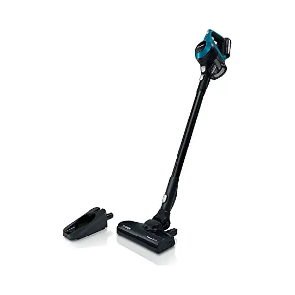 Bosch Serie 6 BBS611LAG steelstofzuiger & elektrische bezem 2-in-1-steelstofzuiger Batterij/Accu Droog Zakloos 0,3 l Blauw 2,5 Ah thumbnail