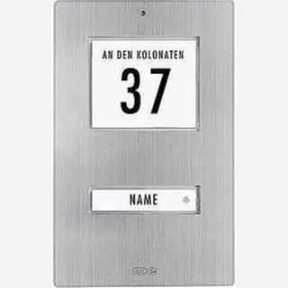m-e Klingeltaster Mit Led 1 Familienhaus Edelstahl Aufputz