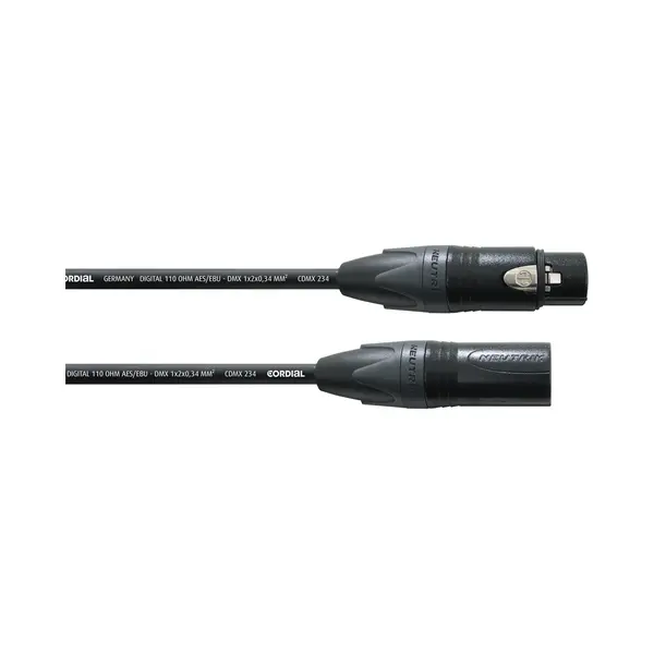 Cordial Aes/Ebu Xlr - Xlr -kaapeli (5 m), Audiokabel thumbnail