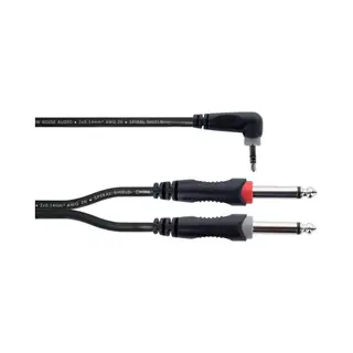 Cordial Ey 5 Wrpp audio cable 5 m 3.5mm 2 x 6.35mm Black