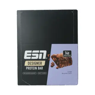 Esn Designer Bar Proteine Repen – Fudge Brownie, 12 X 45 G – Ideaal Tussendoortje Met 14 G Proteïne