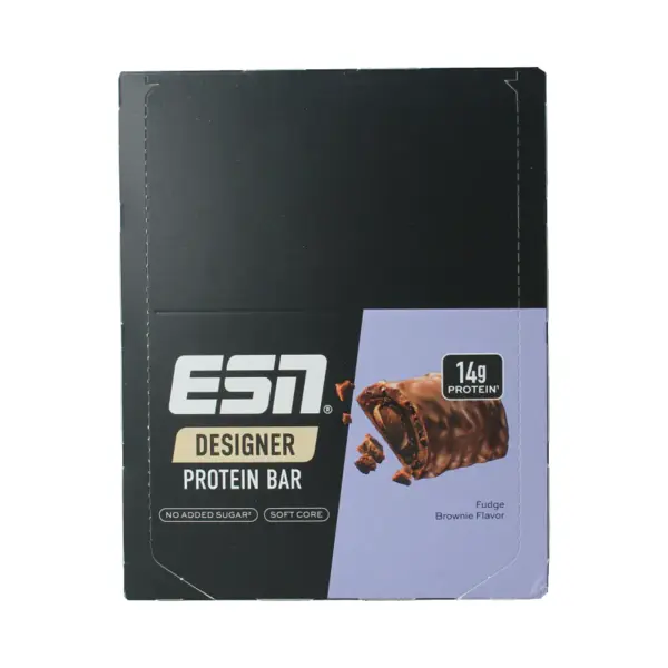 Esn Designer Bar Proteine Repen – Fudge Brownie, 12 X 45 G – Ideaal Tussendoortje Met 14 G Proteïne thumbnail