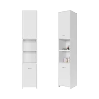 Casaria® Badkamer Hoge Kast Neapel Wit 180x30x30cm
