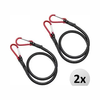 monzana® Snelbinders 2 Stuks Zwart 100cm