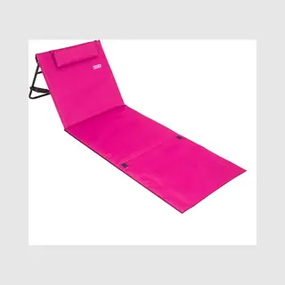 Deuba Detex® Strandmatte Mit Rückenlehne Gepolstert Sonnenliege Klappbar Uv-beständig Tasche Reißverschluss Kissen Tragegurt Garten Camping Picknick