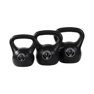 Gorilla Sports Kettlebells - Kunststof - 8 Kg, 10 Kg & 12 Kg - Set Van 3