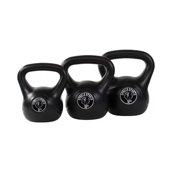 Gorilla Sports® Kettlebell - Einzeln 2kg - 20kg Oder Set 17kg, 24kg, 30kg, 110kg, 113kg Mit/ohne Ablage, Kunststoff - Kugelhantel, Kugelgewicht, thumbnail
