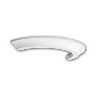Profhome Decor - Halbsäulen Ring Profhome 115200 Säule Zierelement Neo-klassizismus-stil Weiß