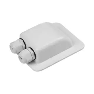 Phaesun Dakdoorvoer Voor 2 Kabels Camper/Caravan/Boot Met Wartels Wit
